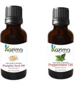 15ml Kazima Combo of Pumpkin Seed Carrier Oil & Peppermint Oil