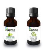 15ml Kazima Combo Set of Olive Carrier Oil and lemon Oil