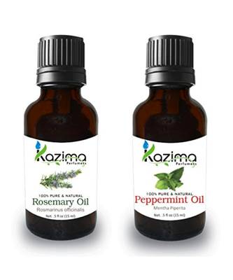 15ml Kazima Combo of Rosemary Oil and Peppermint Oil  1