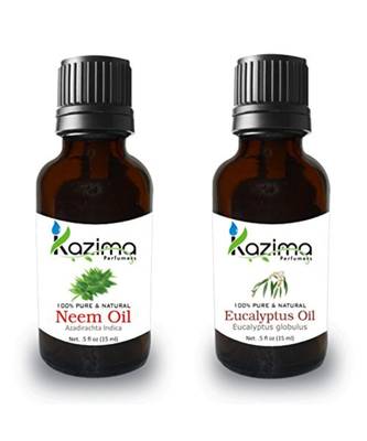 15ml Kazima Combo of Neem Oil and Eucalyptus Oil  1