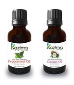 15ml Kazima Combo of Peppermint Oil and Coconut Oil 