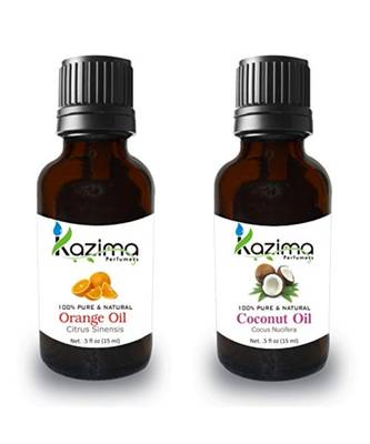 15ml Kazima Combo of Orange Oil and coconut Oil  1