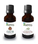 15ml Kazima Combo of Castor Oil and Eucalyptus Oil 