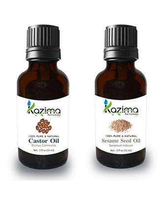 15ml Kazima Combo of Castor Oil and sesame Oil  1