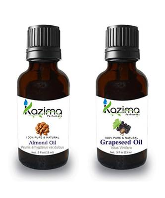 15ml Kazima Combo of Almond Oil and Grapeseed Oil  1