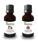 15ml Kazima Combo of Coconut Carrier Oil and castor Oil