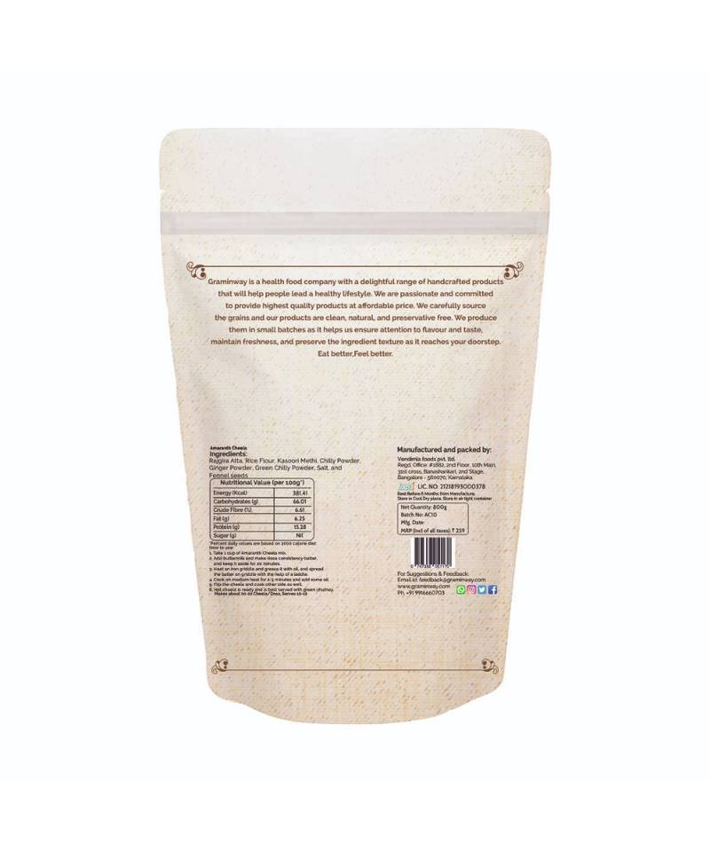 Gluten Free Amaranth Cheela Mix and Dosa Mix