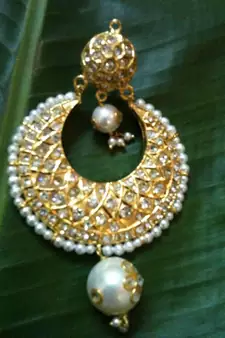 Traditional Golden Heavy Earring