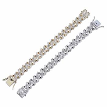 Silver diamond bracelets 2