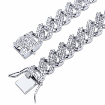 Silver diamond bracelets 3