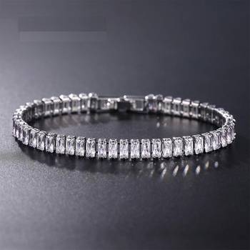 Silver cubic zirconia bracelets 1