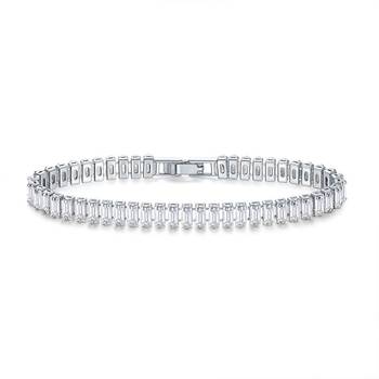 Silver cubic zirconia bracelets 2