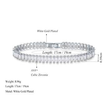 Silver cubic zirconia bracelets 4