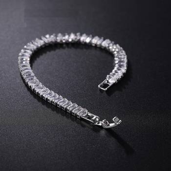 Silver cubic zirconia bracelets 5