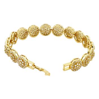 Gold cubic zirconia bracelets 3