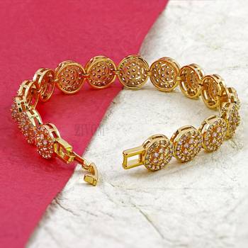 Gold cubic zirconia bracelets 5