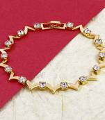 Gold cubic zirconia bracelets