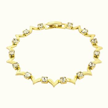 Gold cubic zirconia bracelets 2