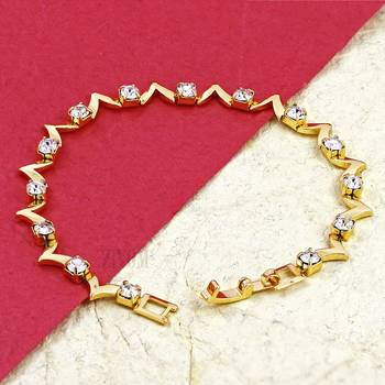 Gold cubic zirconia bracelets 5