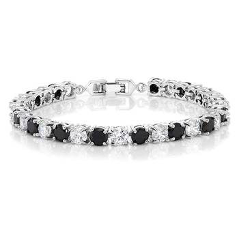 Black cubic zirconia bracelets 1