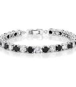 Black cubic zirconia bracelets