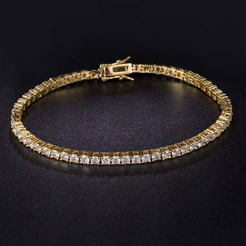 Gold cubic zirconia bracelets 1