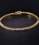Gold cubic zirconia bracelets