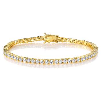 Gold cubic zirconia bracelets 2