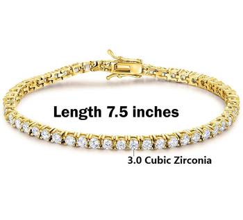Gold cubic zirconia bracelets 3
