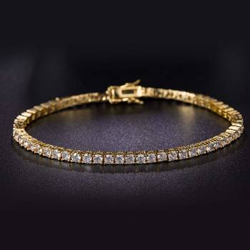 Gold cubic zirconia bracelets 5