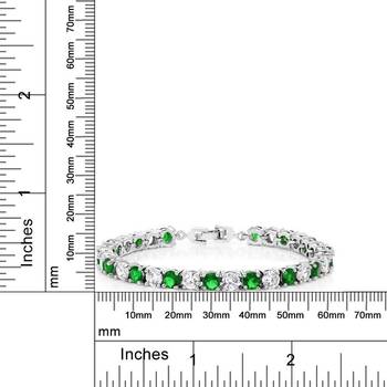 Green cubic zirconia bracelets 3