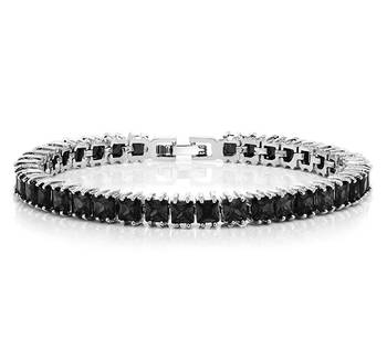 Black cubic zirconia bracelets 1