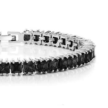 Black cubic zirconia bracelets 2