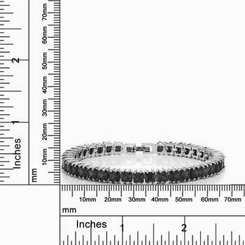 Black cubic zirconia bracelets 4