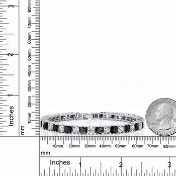Black cubic zirconia bracelets 4