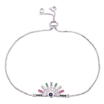 Silver cubic zirconia bracelets 2
