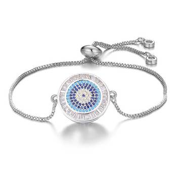 Silver cubic zirconia bracelets 2