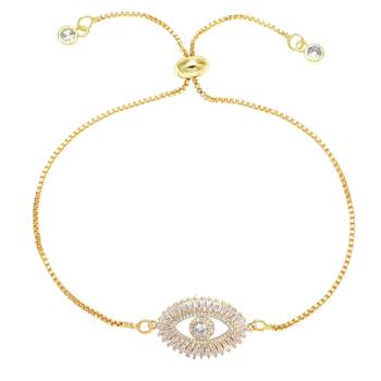 Gold cubic zirconia bracelets 1