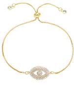 Gold cubic zirconia bracelets