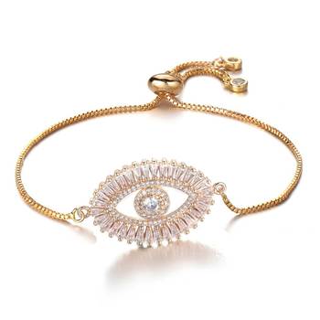 Gold cubic zirconia bracelets 2