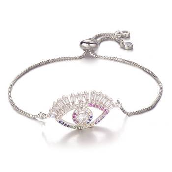 Silver cubic zirconia bracelets 2