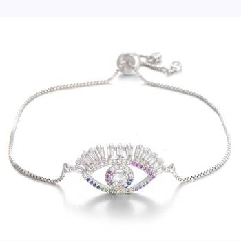 Silver cubic zirconia bracelets 4