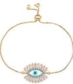 Gold cubic zirconia bracelets