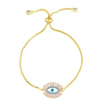 Gold cubic zirconia bracelets 2