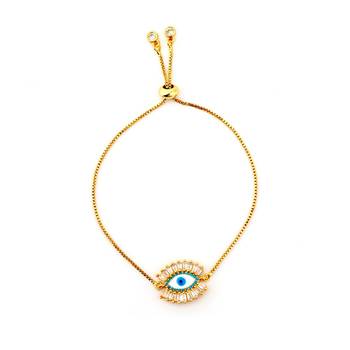 Gold cubic zirconia bracelets 4