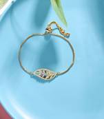 Gold cubic zirconia bracelets