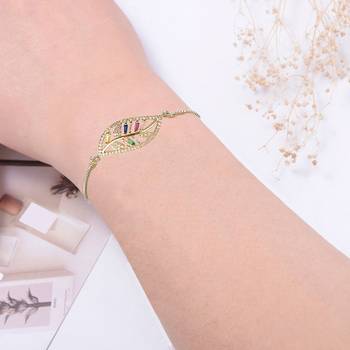 Gold cubic zirconia bracelets 5