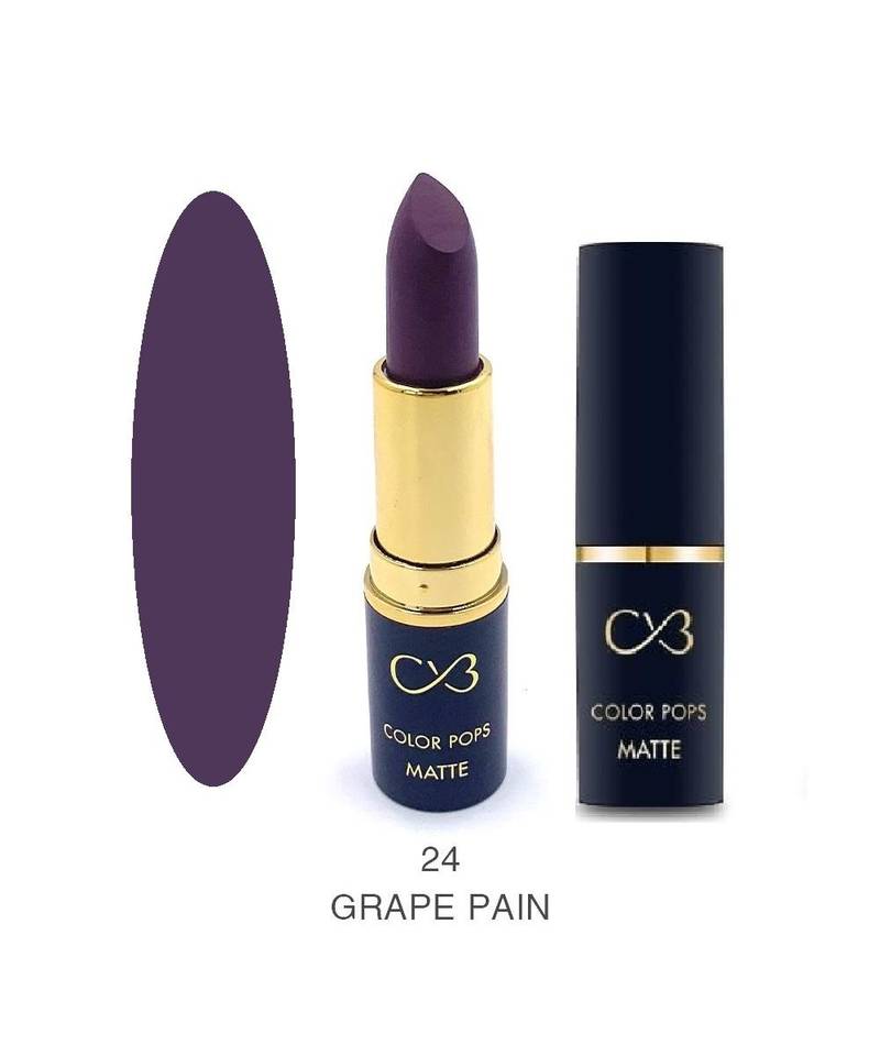 Shade24  Purple Color Pops Matte Lipstick By CVB Paris 