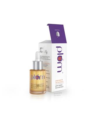 30ml Grape Seed & Sea Buckthorn Glow-Restore Face Oils Blend By Plum 1