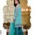 Sky-Blue Embroidered Chiffon Salwar